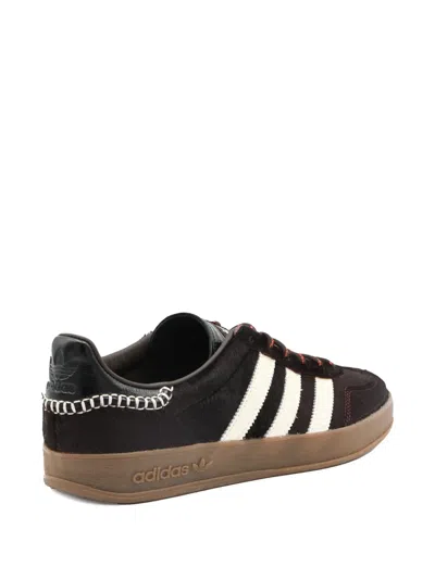 Adidas Originals Adidas By Wales Bonner Gazelle Pony Sneakers In Burgundy