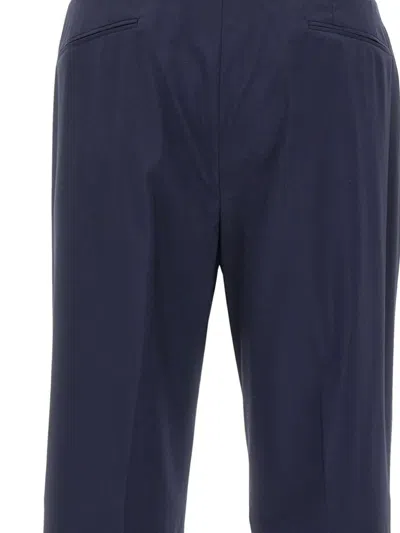 Corneliani Pleated-front Trousers In Blue