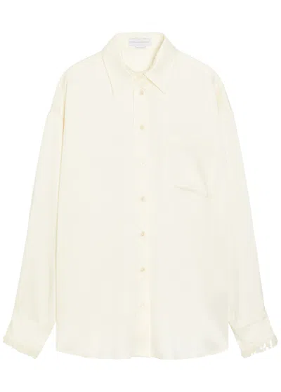 Stella Mccartney Embellished Satin-crepe Shirt In Pattern