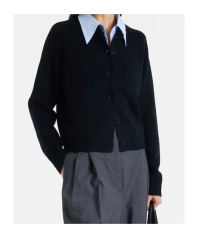 Dorothee Schumacher Elegant Statements Wool And Cashmere Cardigan In Black