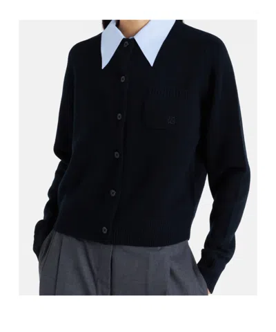 Dorothee Schumacher Elegant Statements Wool And Cashmere Cardigan In Black