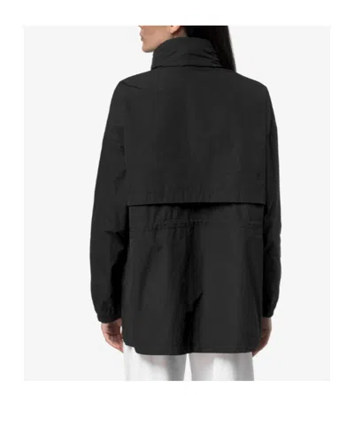 K-way Flap Pocket Jacket In Black