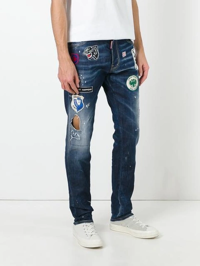 Shop Dsquared2 Cool Guy Patch Jeans
