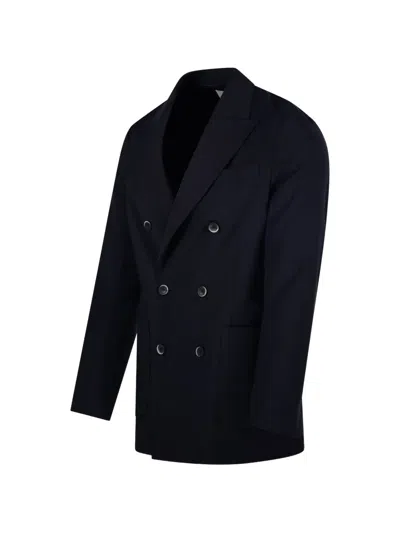 Altea Double-breasted Jacket In Blue