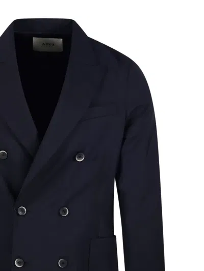 Altea Double-breasted Jacket In Blue