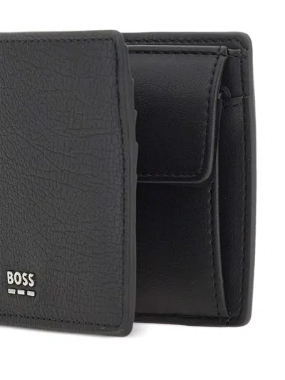 Hugo Boss Lewys Hammered-effect Wallet In Pattern