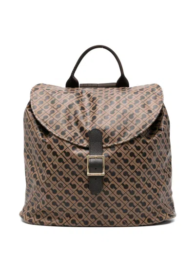 Gherardini Patterned Backpack In Purple