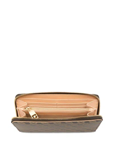 Gherardini Patterned Wallet In Purple