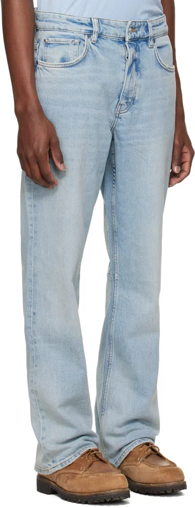Represent Blue Boot Cut Jeans In Blue