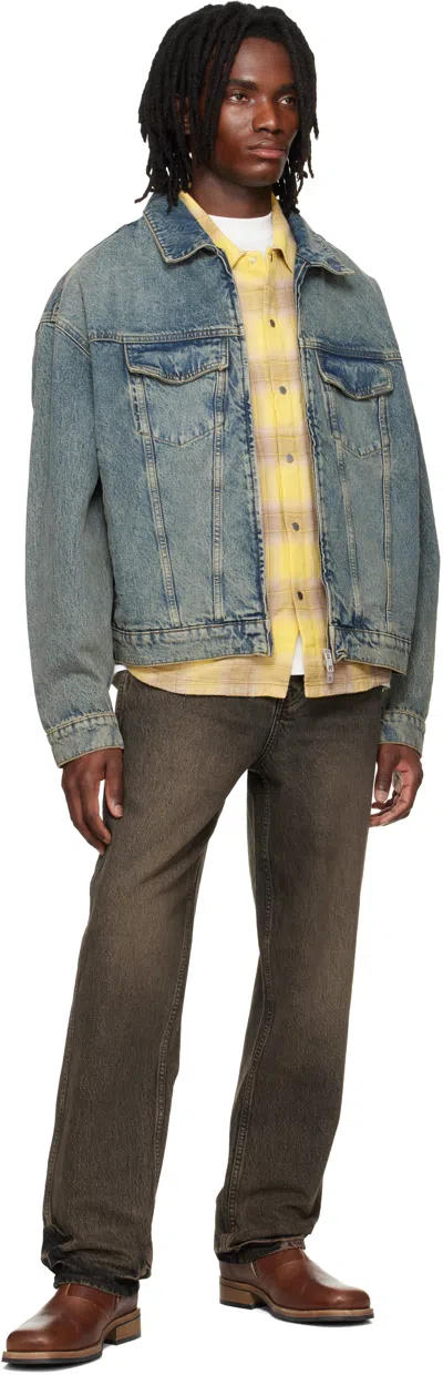 Represent Blue R4 Denim Jacket In Blue