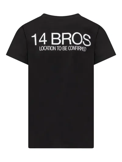 14bros Short-sleeve T-shirt In Black