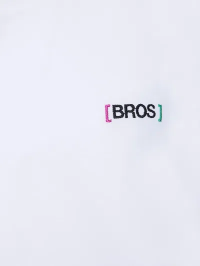 14bros Logo-embroidered T-shirt In White