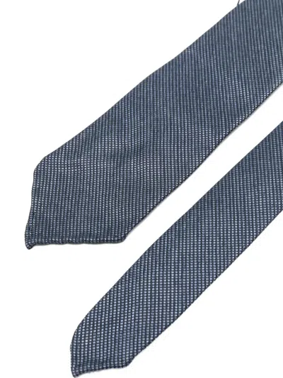 Dell'oglio Martin Patterned Tie In Blue