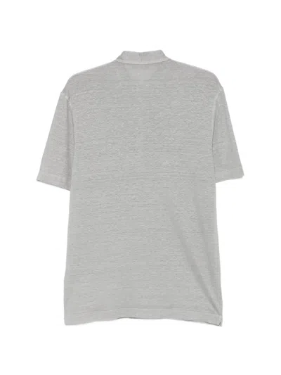 Dell'oglio Button-placket T-shirt In Gray