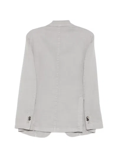 Dell'oglio Patch-pockets Blazer In Gray