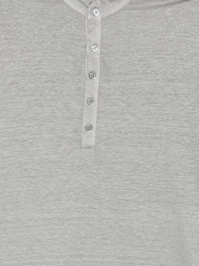Dell'oglio Button-placket T-shirt In Gray