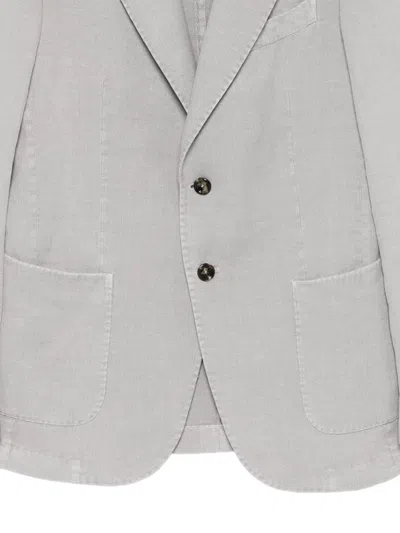 Dell'oglio Patch-pockets Blazer In Gray
