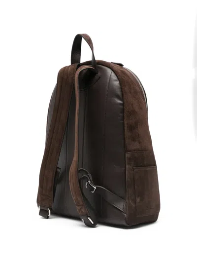 Orciani Laio Zip-pocket Backpack In White