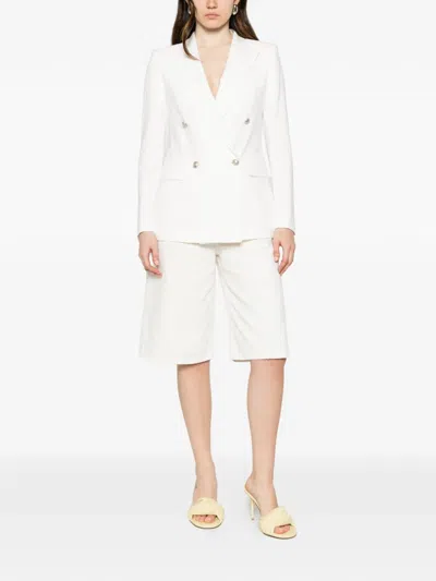 Tagliatore Double-breasted Blazer In White