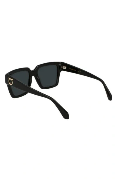 Ferragamo Gancini 54mm Rectangular Sunglasses In White