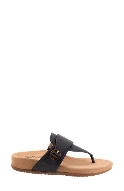 Softwalk Wide Width Belize Sandal In Blue
