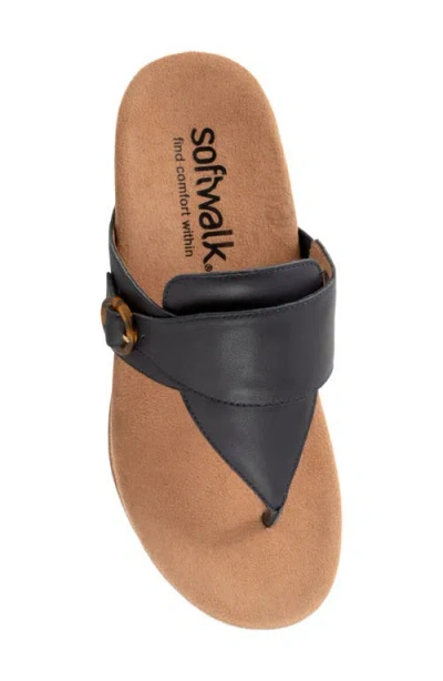 Softwalk Wide Width Belize Sandal In Blue