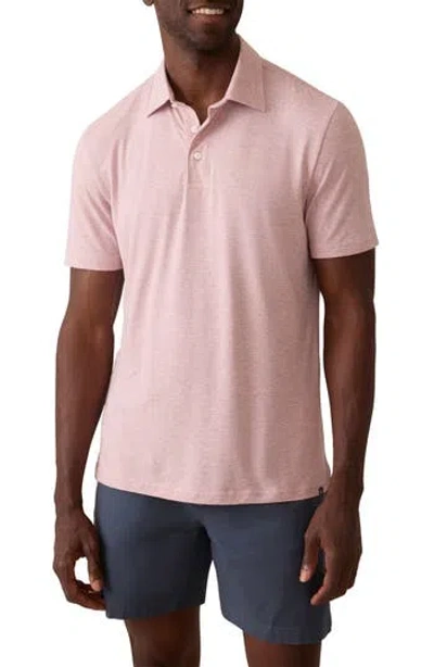 Faherty Movement Quarter Zip Pullover In Pink