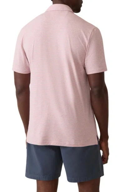 Faherty Movement Quarter Zip Pullover In Pink
