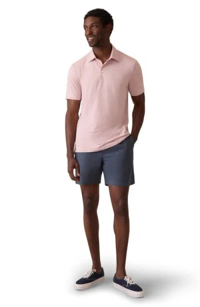Faherty Movement Quarter Zip Pullover In Pink