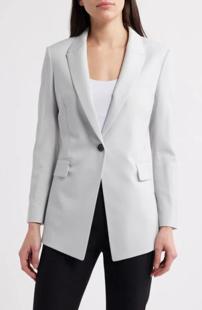 Theory Etiennette Wool-blend Twill Blazer In Multi