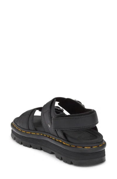 Dr. Martens Zebzag Pisa Platform Sandals In Black