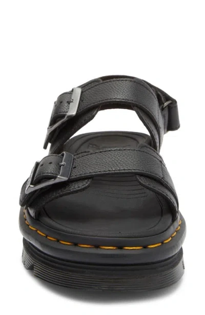 Dr. Martens Zebzag Pisa Platform Sandals In Black