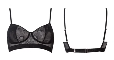 Bott Lingerie Women's Crush Wireless Lace Bra – Black Shadow | ModeSens