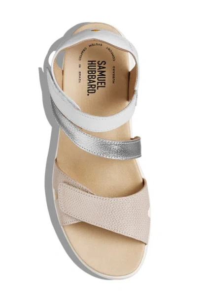 Samuel Hubbard Capri Slingback Platform Wedge Sandal In Multi