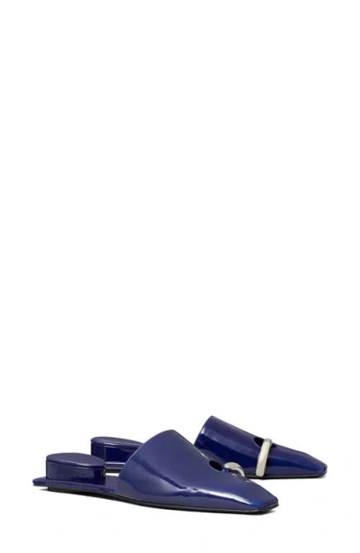 Tory Burch Pierced Mule In Blue