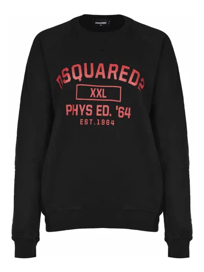 Dsquared2 Long-sleeved Sweatshirt In Black