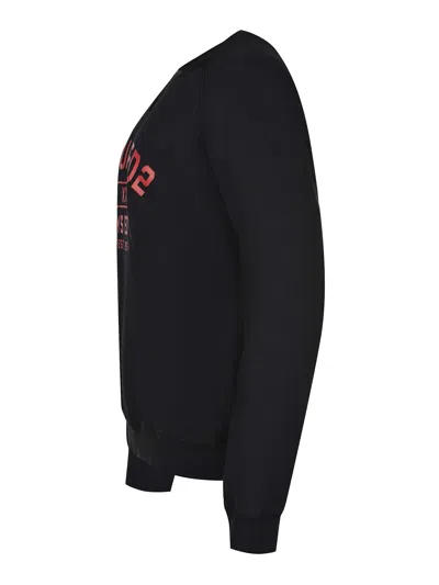 Dsquared2 Long-sleeved Sweatshirt In Black