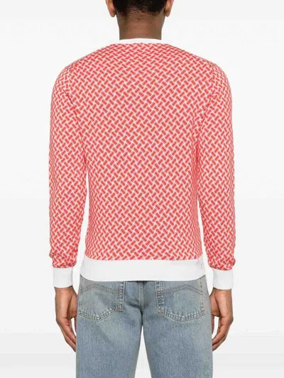 Drumohr Geometric-pattern Sweater In Pink
