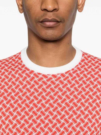 Drumohr Geometric-pattern Sweater In Pink