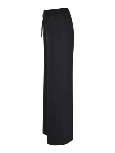 Herno Drawstring Elasticated-waist Trousers In Black