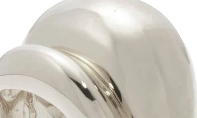 Lady Grey Double Bubble Ring In Metallic