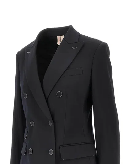 Max Mara Double-breasted Jacket In Blue
