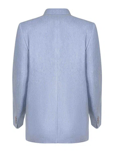 Tagliatore Double-breasted Jacket In Blue