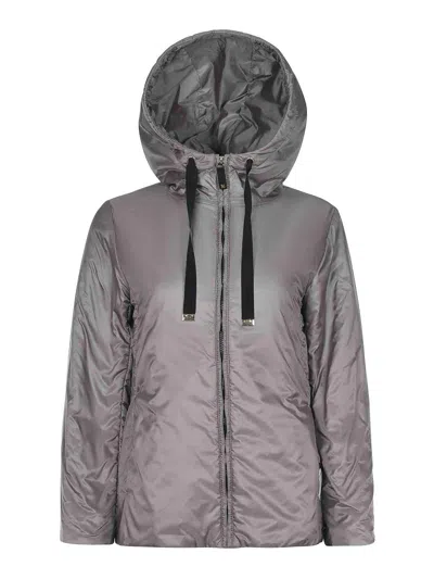 Max Mara The Cube Dark Grey Polyester Daria Padded Jacket In Gray