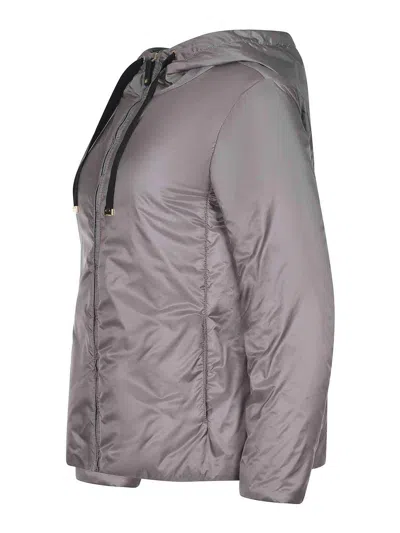 Max Mara The Cube Dark Grey Polyester Daria Padded Jacket In Gray