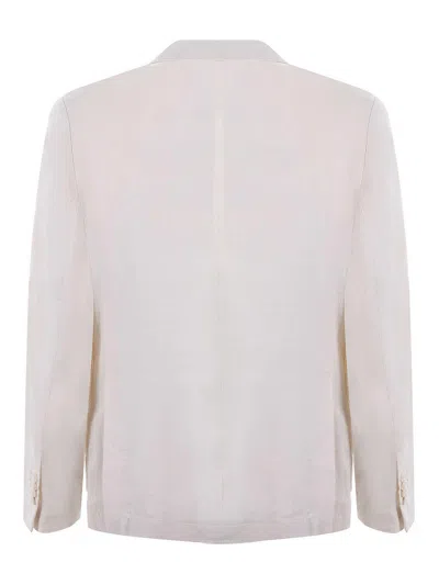 Manuel Ritz Linen Jacket In White