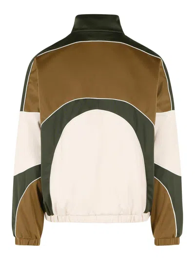 Amiri Track Polyester Cotton Jacket High Collar In Multi