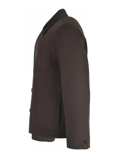 Amaranto Amaranth Jacket In Brown