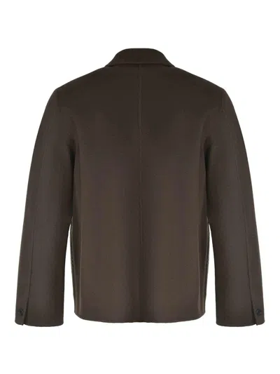 Amaranto Amaranth Jacket In Brown