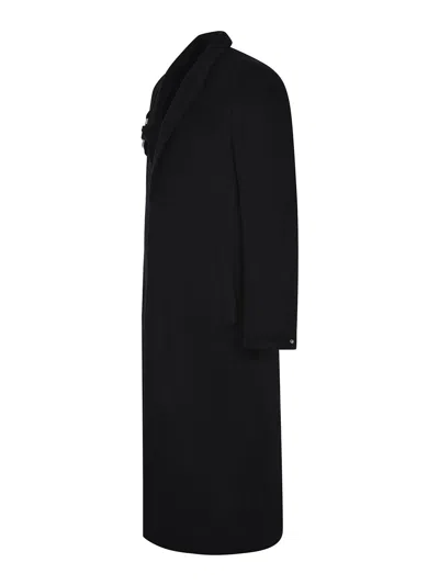 Heliot Emil Coat Made Of A Wool And Cashmere Blend In Black